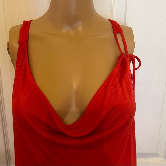 Old navy orange racerback summer dress szM - Picture 3 of 4